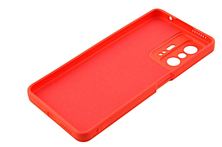 Etui silikonowe Tint do Xiaomi 11T czerwony zdjęcie 3