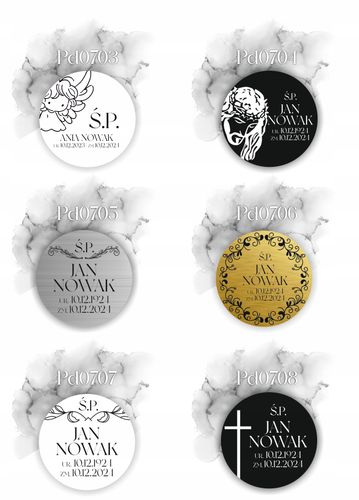 Elegancka Tabliczka Grawerowana na Urnę Personalizowana IMIĘ DATA na Arena.pl