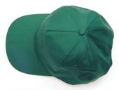 czapka ochronna z daszkiem, drelichowa cb green - bhp cza-gren