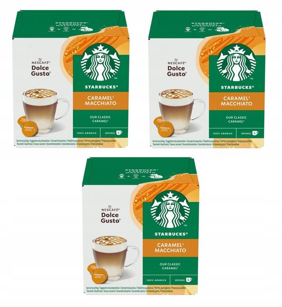 STARBUCKS DOLCE GUSTO LATTE MACCHIATO CARAMEL 3x12 zdjęcie 1