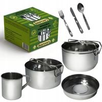 MENAŻKA HARCERSKA TURYSTYCZNA OBIADOWA STALOWA MOROWO HARCERZ 7