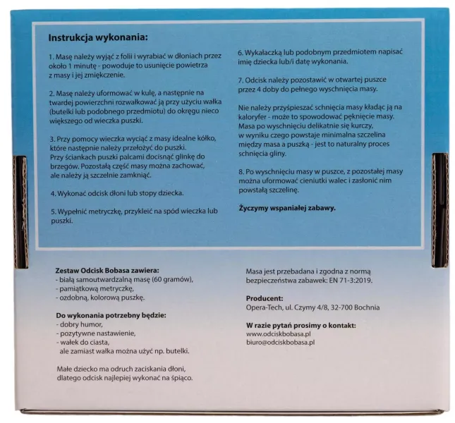 Zestaw Odcisk Bobasa, Niebieski zdjęcie 6