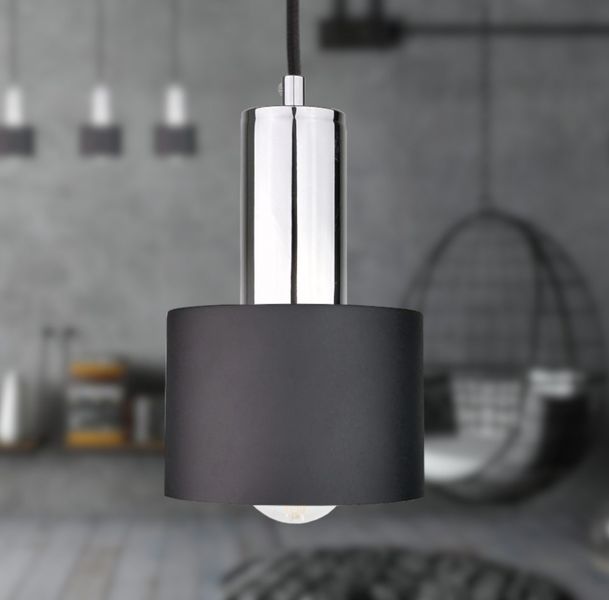 Lampa wisząca 4xE27 LUCE BLACK SILVER zdjęcie 3