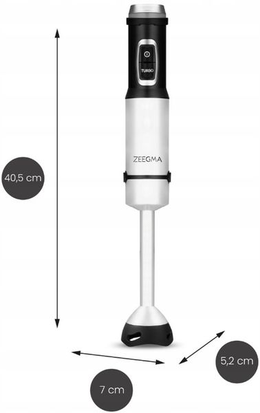 MOCNY WIELOFUNKCYJNY BLENDER MIKSER RĘCZNY 5w1 TYTANOWE OSTRZE temp do 140° zdjęcie 2