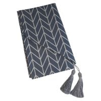 Bieżnik Obrus Ozdobny Bawełniany z Frędzlami Szary