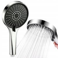 Słuchawka prysznicowa natryskowa 5 funkcji ekologiczna ANTI-CALC chrom duża