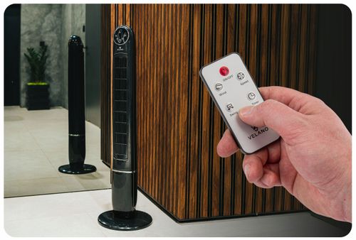 WENTYLATOR KOLUMNOWY PODŁOGOWY OSCYLACJA TIMER WYŚWIETLACZ LCD PILOT na Arena.pl