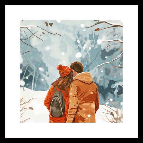 Plakat 30x30cm Razem w Śniegu na Arena.pl