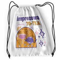 Plecak Urodziny 70 70Te Sportowy Szkolny Worek Z Nadrukiem Ze Zdjęciem