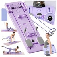 WIELOFUNKCYJNA DESKA DO ĆWICZEŃ LCD GUMY PILATES REFORMER 10W1 NA