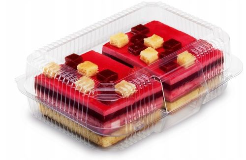 50x Pudełka cukiernicze 1,75 L pojemniki plastikowe na Ciasto Tort Sałatki na Arena.pl