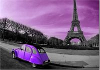 100 70CM OBRAZ PŁÓTNO CYTRYNA FIOLECIE PŁÓTNO RAMA