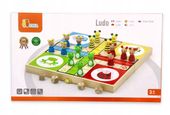 DREWNIANA GRA PLANSZOWA LUDO CHIŃCZYK FIGURKI FAMILIJNA RODZINNA