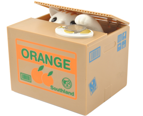 SKARBONKA KOTEK KOT INTERAKTYWNA AUTOMAT MIAUCZY ZŁODZIEJASZEK ZABAWKA na Arena.pl