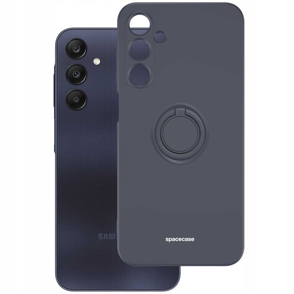 Spacecase Silicone Ring Galaxy A25 5G Black zdjęcie 3