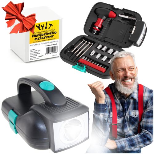 Zestaw narzędzi z latarką 24 elementy na Arena.pl