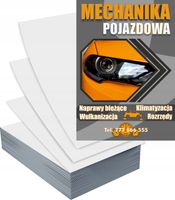 Ulotki A5 100szt reklamowe firmowe DUŻY WYBÓR WZORÓW MECHANIKA POJAZDOWA