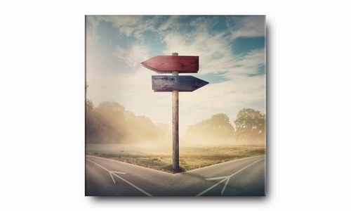 OBRAZ NA PŁÓTNIE 019 Drogi 70x70cm na Arena.pl