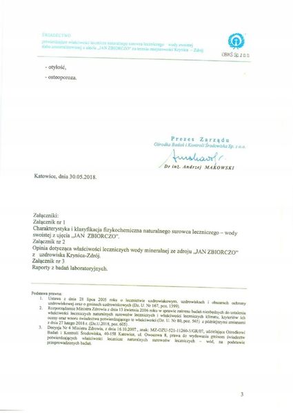 Jan Naturalna woda lecznicza oczyszczenie 6 x 1,5l zdjęcie 6