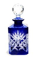 Kobaltowa kryształowa karafka do whisky Ananas 700 ml