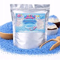 Maczki Cukrowe Niebieskie - posypka do tortów deserów gofrów ciast 50g