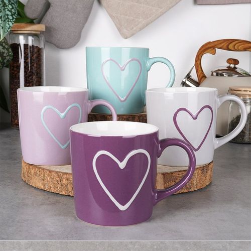 Kubki ceramiczne 600 ml 4 szt. na Arena.pl