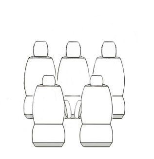 Pokrowce MIAROWE do Ford GALAXY Seat Alhambra VW SHARAN 5osób 1995-2006r P3 zdjęcie 3