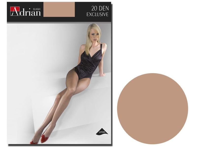 Rajstopy Adrian 20 den gładkie string Natural 2 zdjęcie 1