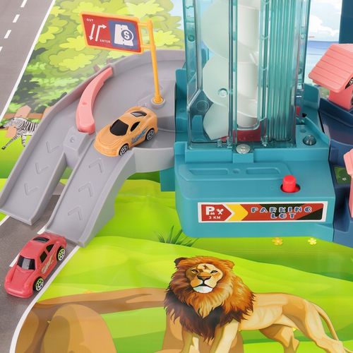 TOR WYŚCIGOWY JASKINIA LWA TOR SAMOCHODOWY ZESTAW 4 AUTKA na Arena.pl