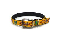 A-226 OBROŻA DLA PSA PODWÓJNA INDIAŃSKA 30mm Kolor - ŻÓŁTY