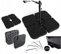 OBCIĄŻNIKI DO PARASOLA PAWILONU BALAST 4 SZTUKI WYPEŁNIENIE WODA PIASEK