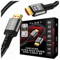 Kabel HDMI 2.1 PREMIUM ULTRA High Speed 10K 8K/60HZ 4K/120 2m CERTYFIKOWANY