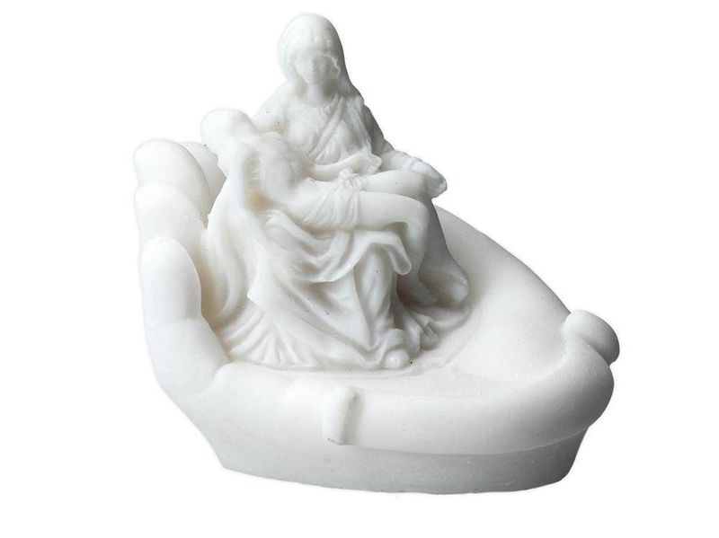 Pieta na dłoni 395-0469 Biały zdjęcie 2
