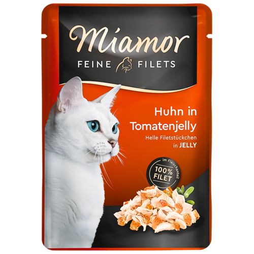 Miamor Filets Huhn in Tomatenjelly - kura w galarecie pomidorowej 100g na Arena.pl