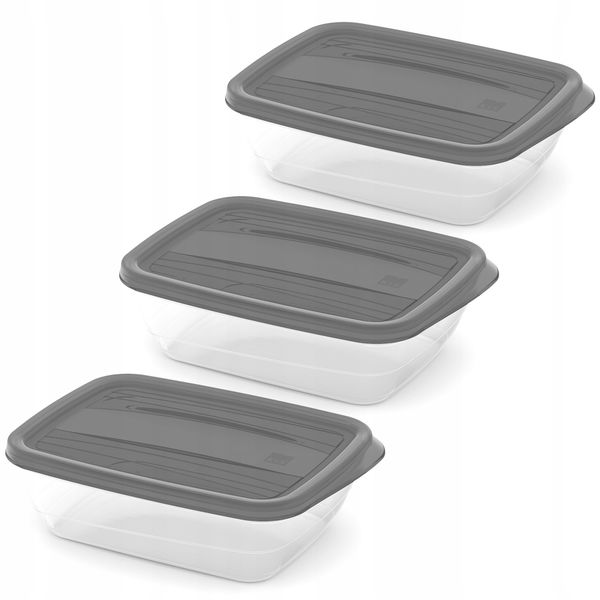 Curver Zestaw Pojemników Śniadaniowych 3 x 1L zdjęcie 1