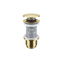 Korek klik-klak umywalkowo-bidetowy, złoty połysk