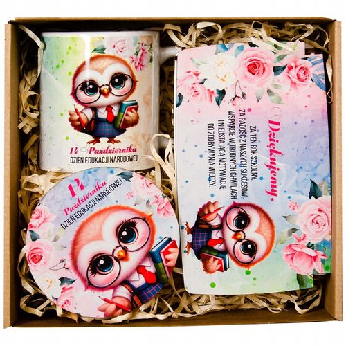 Prezent Na Dzień Nauczyciela Zestaw Prezentowy Kubek Pudełko Na na Arena.pl