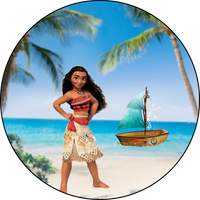 Opłatek na tort Urodziny Vaiana Skarb Oceanu