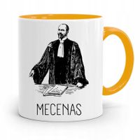 Kubek Żółty Prezent Dla Prawnika Mecenasa Mecenas Z Nadrukiem Ze Zdjęciem