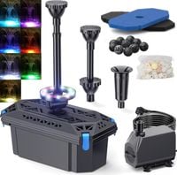UŻYWANE Filtr do oczka wodnego z pompą 2500 L/h Biling RGB LED zestaw