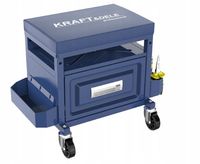TABORET STOŁEK WARSZTATOWY 1x SZUFLADA 3x PÓŁKI