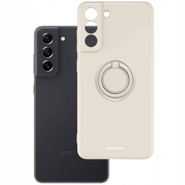 Spacecase Silicone Ring Galaxy S21 Fe Bone zdjęcie 2