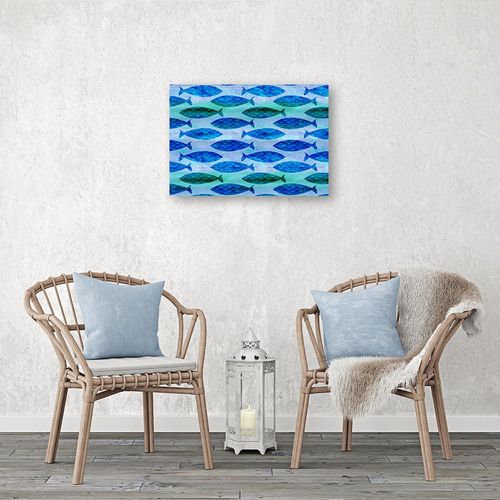 Plakat, Abstrakcyjne ryby 60x40 na Arena.pl