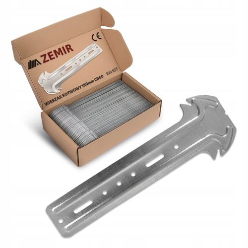 WIESZAK KOTWOWY DO PODDASZY 18cm 180mm PŁYTA PROFIL 100szt na Arena.pl