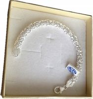 GRUBA BRANSOLETKA SREBRNA na rękę próby 925 SZEROKA (na PREZENT)