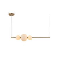 Nowoczesna lampa wisząca Sandra LED 48W 3000K kule nad stół złota
