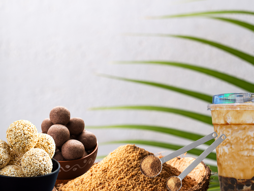 Cukier jagger gur trzcinowy brązowy jasny nierafinowany drobny z indii 500g na Arena.pl