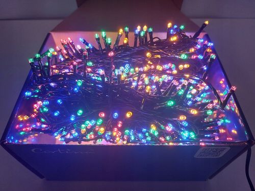 LAMPKI CHOINKOWE 1000 LED TIMER ATEST 51,5M MULTI WIELOKOLOROWE CE IP44 na Arena.pl