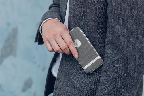 Moshi Vesta - Etui iPhone X (Herringbone Gray) na Arena.pl