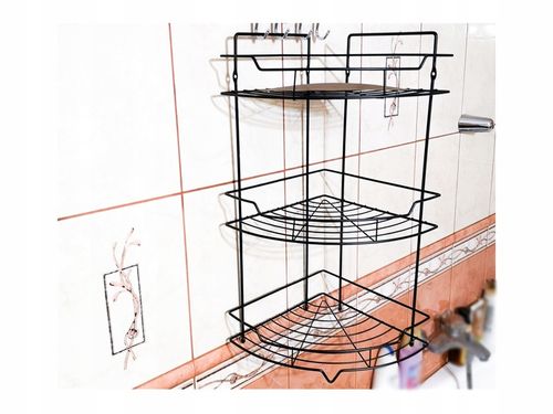 WIESZAK PÓŁKA DO ŁAZIENKI TRZYPOZIOMOWA WISZĄCA ORGANIZER POD PRYSZNIC na Arena.pl